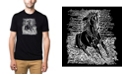 LA Pop Art Men's Premium Word Art T-Shirt - Horse Breeds
